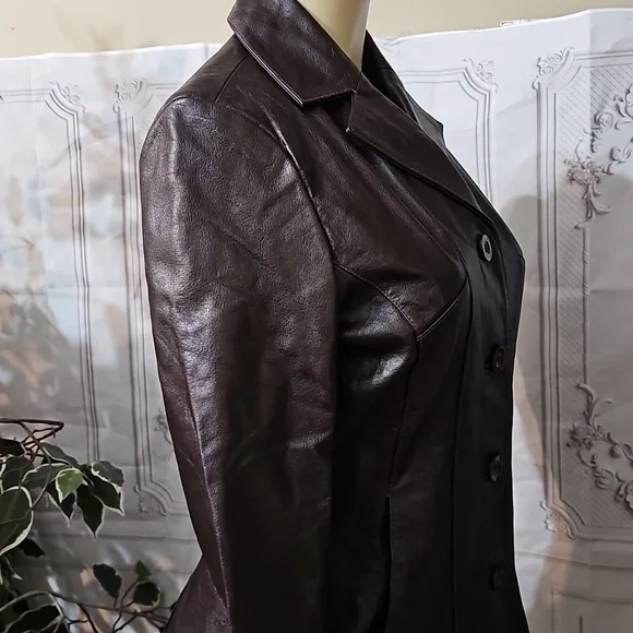 Wilsons Leather Brown Leather Jacket Small - Picture 3 of 9